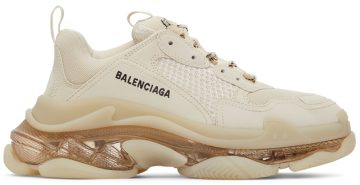 Balenciaga Beige Clear Sole Triple S 9005 BEIGE (541624-W2FB1-9005)