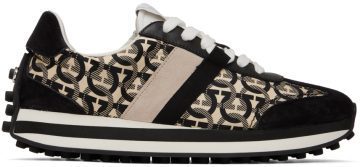 Salvatore Ferragamo Black & Beige Monogram NERO BEIGE/NERO (756556 020912007)