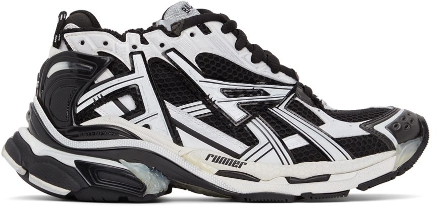 Balenciaga Black & White Runner 9010 WHITE/BLACK (677403-W3RB2-9010)