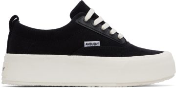 AMBUSH Black Low Vulcanized Black White (BWIA005F22FAB0011001)