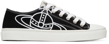 Vivienne Westwood Black Plimsoll Low-Top 2.0 N401 Black (75020005W-W0004-)