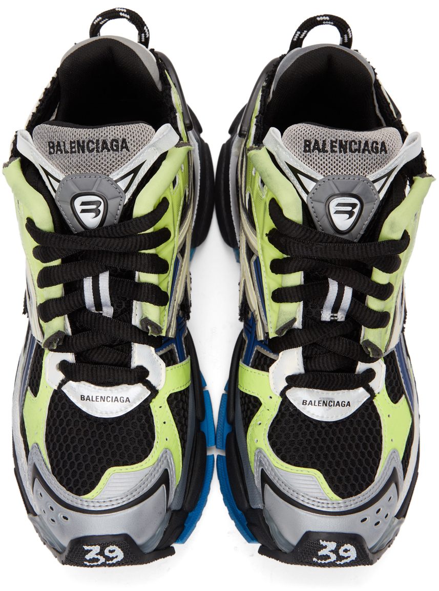 Balenciaga Black Runner 5179 GREEN/BLUE/GREY (677403-W3RB5-5179)