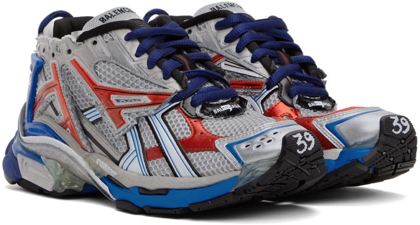 Balenciaga Gray & Blue Runner 1264 BLK/RED/BLU/GRE (677403-W3RB6-1264)