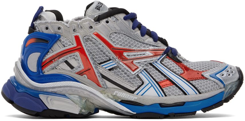 Balenciaga Gray & Blue Runner 1264 BLK/RED/BLU/GRE (677403-W3RB6-1264)