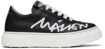 MM6 Maison Margiela Kids Black Cursive Logo 2 Black (70336)