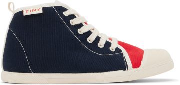 TINYCOTTONS Kids Navy Color Block Navy/Deep Red KB1 (AW22-363)