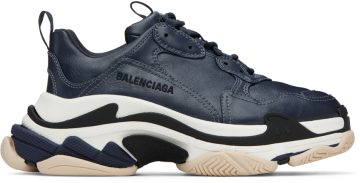 Balenciaga Navy Triple S Low Top 4197 (536737-W2FAD-4197)