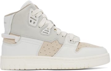 Acne Studios Off-White Leather High-Top 53K Multi White (AD0402-)