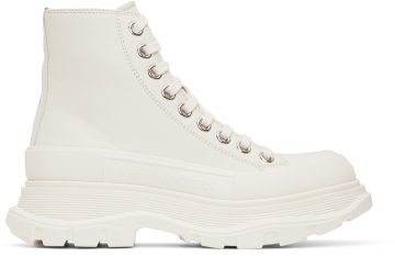 Alexander McQueen Off-White Tread Slick 7906 Hawthorn/Silver (702041WHZ62)