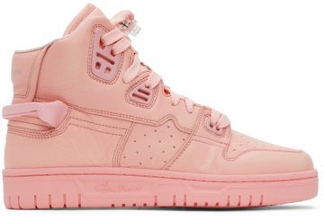 Acne Studios Pink Leather High-Top Pink (AD0411-)