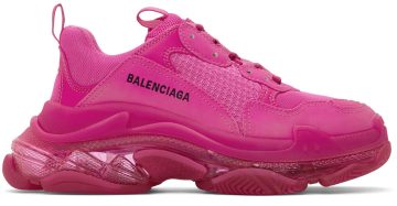 Balenciaga Pink Triple S Clear Sole 5059 PINK (541624-W2FG1)