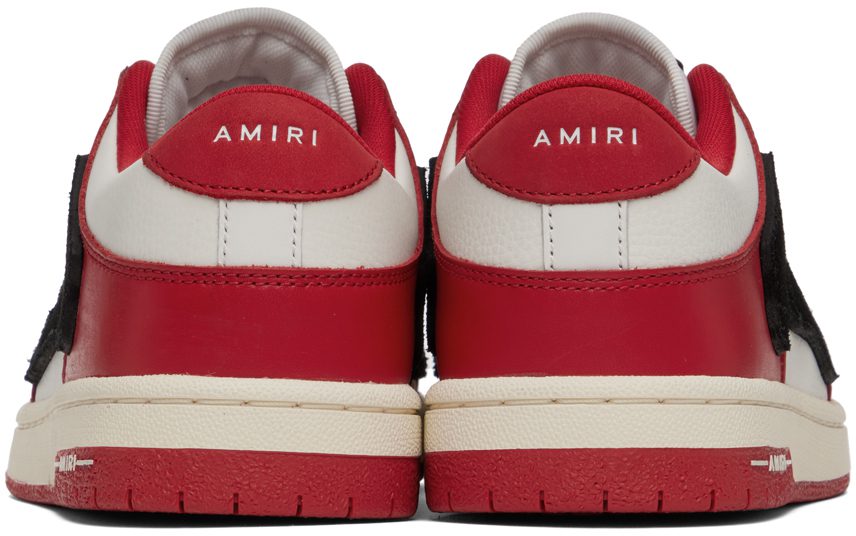 AMIRI Red Skel Low-Top RED-SMOOTH/PEBBLED L (AW22MFS003)