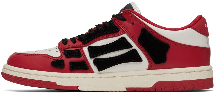 AMIRI Red Skel Low-Top RED-SMOOTH/PEBBLED L (AW22MFS003)