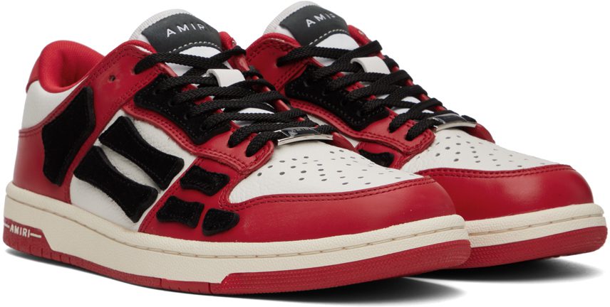 AMIRI Red Skel Low-Top RED-SMOOTH/PEBBLED L (AW22MFS003)