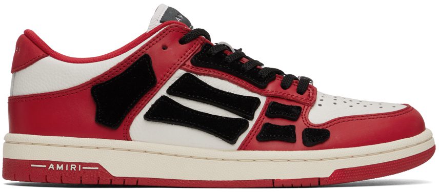 AMIRI Red Skel Low-Top RED-SMOOTH/PEBBLED L (AW22MFS003)