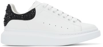 Alexander McQueen White & Black Embellished Oversized 9581 WHITE/BLACK/JET (662654WIA4U)