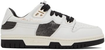 Acne Studios White & Black Leather Low-Top AL4 WHITE/BLACK (BD0190-)