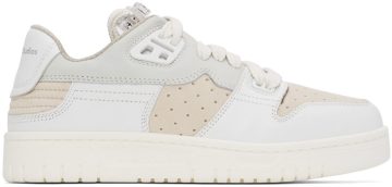 Acne Studios White & Off-White Paneled Low Top 53K Multi White (AD0455-)