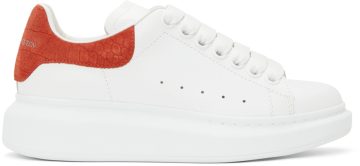 Alexander McQueen White & Red Snake Oversized 9294 Geranium (650788 WHZ4K)