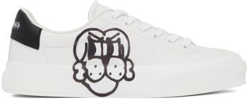 Givenchy White Chito Edition Dog Print City Sport 116-WHITE/BLACK (BH005VH13N)