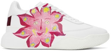 Stella McCartney White Myfawnwy Edition Loop Screen K095 Flower Pink (800448N0271)