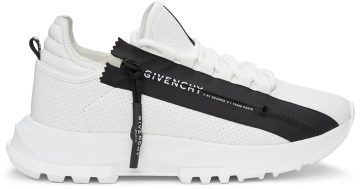Givenchy White Perforated Leather Spectre Runner Zip Low 116 White (BE0019E0SV116)