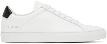 Common Projects White Retro Low 0547 White/Black (ARTICLE 2342)