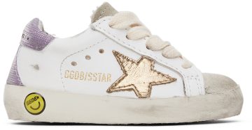 Golden Goose Baby White & Gold Superstar Classic 81614 White/Ice/Gold (GJF00102.F002837.81614)
