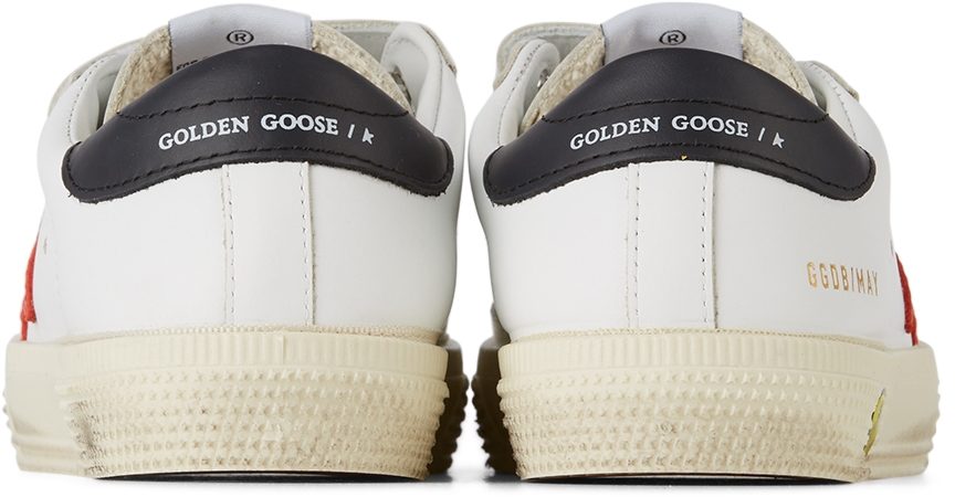 Golden Goose Baby White & Red May School Velcro White (GJF00198.F001997.10763)