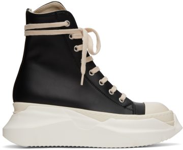 Rick Owens Drkshdw Black Abstract High-Top 911 Black/Milk/Milk (DS02B4840 VL)