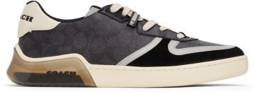 Coach 1941 Black & Off-White Citysole Court CHARCOAL/BLACK (CE264 CQ/BK)