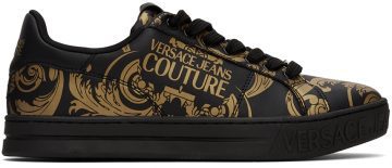 Versace Jeans Couture Black Baroque Court 88 EG89 NERO + ORO (E71YA3SK4 EZP016)