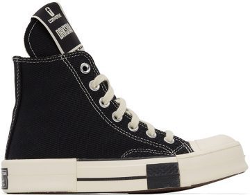 Rick Owens Drkshdw Black Converse Edition DRKSTAR Hi 91 BLACK/WHITE (DC01BX686 CTDR1)