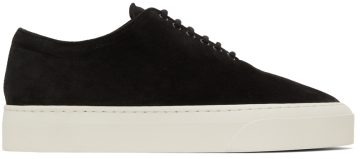 The Row Black Suede Marie H Lace-Up Black (F1205-L25)