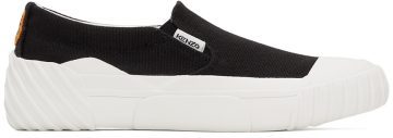 Kenzo Black Tiger Crest Slip-On 99 Black (FB62SN420F50)