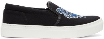 Kenzo Black Tiger K-Skate Slip-On 99 Black (FB52SN100F70)