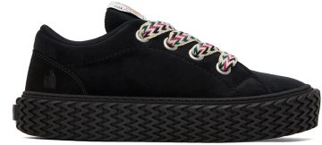 Lanvin Black Velvet Curbies 10 BLACK (FM-SKIK01-VELV-H22)
