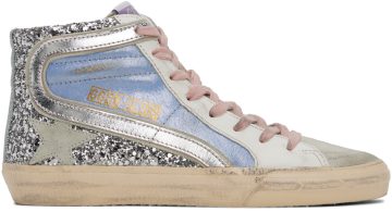 Golden Goose Gray Slide 81785 Powder Blue/Si (GWF00116.F003232.81785)