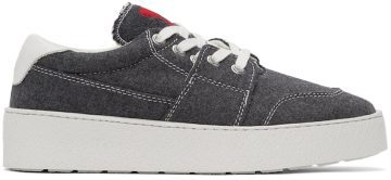 AMI Alexandre Mattiussi Grey Ami De Coeur Low 061 Dark Grey (H21S400.992)