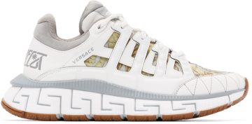 Versace Grey & White Trigreca D014H WHTGL (DSU8094 D16TCG)