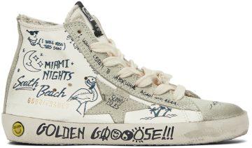 Golden Goose Kids White Francy Classic 10220 White/Ice/Blac (GYF00113.F002669.10220)