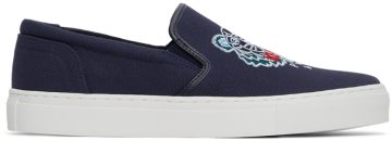 Kenzo Navy K-Skate Tiger Slip-On 76 – NAVY BLUE (FB65SN100F71)
