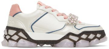 Jimmy Choo Off-White & Pink Diamond X Strap X Ivory/Sunset Peach (DIAMOND X STRAP/F ZOW)