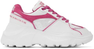 Versace Jeans Couture Off-White & Pink Speedtrack Low Eoe7 Bianco+Fuxia (E71VA3SC4EZP064)