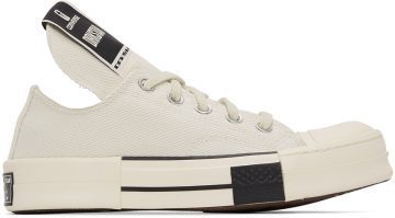 Rick Owens Drkshdw Off-White Converse Edition DRKSTAR OX 111 Milk/Milk (DC01BX727 CTDR1)