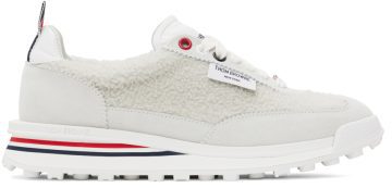 Thom Browne Off-White Shearling Tech 100 White (FFD120A-L0010)