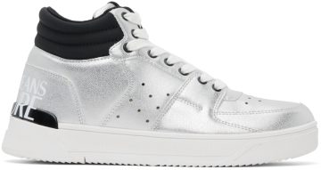 Versace Jeans Couture Silver Starlight High-Top E900 SILVER (E73YA3SJ7 EZS408)