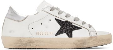 Golden Goose SSENSE Exclusive White Glitter Superstar White (F00101.F001213.10238)