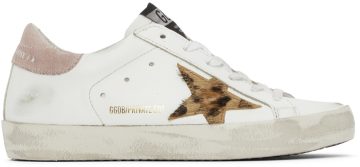 Golden Goose SSENSE Exclusive White Leopard Superstar White (F00101.F002256.10820)