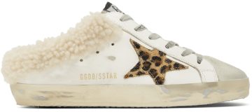 Golden Goose SSENSE Exclusive White Superstar Sabot 81811 White/Leo (GWF00110.F003351.81811)